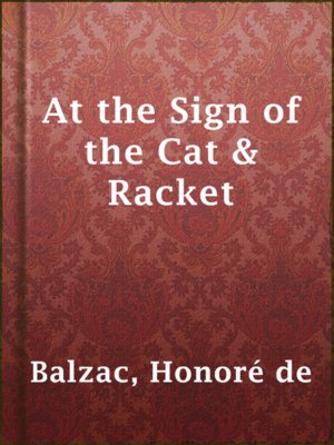 cover image of At the Sign of the Cat & Racket
